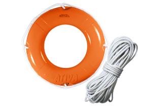 Kit Boia Circular Salva Vidas 60cm Classe III + Corda de Retinida Flutuante 10mm (20 Metros) Ativa Náutica Kit Boia Circular Salva Vidas 60cm Classe III + Corda de Retinida Flutuante 10mm (20 Metros) Ativa Náutica