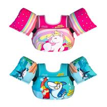 Kit Boia Coletes Infantil Salva Vidas Estampas Praia Piscina Kit Boia Coletes Infantil Salva Vidas Estampas Praia Piscina