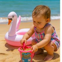 Kit Boia Inflavel Pezinho Bichinho Baldinho De Praia