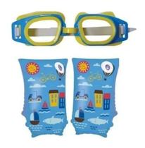 Kit Boia Para Criança Infantil Braço 50kg + Oculos Natação - MOR