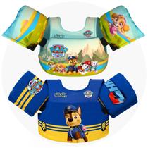 Kit Bóias Colete Infantil Salva Vidas Piscina Praia Patrulha Canina Kit Bóias Colete Infantil Salva Vidas Piscina Praia Patrulha Canina