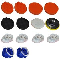 Kit Boina Esponja Polimento 5 Polegadas 14 Peças