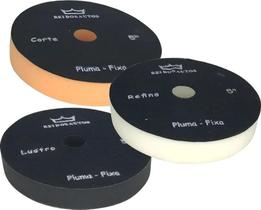 Kit Boina Espuma 5 Polegadas Corte Refino Lustro C Eva Roto