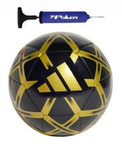 Kit Bola Adidas Futebol de Campo Starlancer Club + Bomba de Ar Azul Kit Bola Adidas Futebol de Campo Starlancer Club + Bomba de Ar Azul