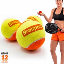 Kit Bola Beach Tennis Bolinha Praia Areia Quadra Tênis Jogo Resistente Treino Profissional Iniciante