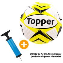 Kit Bola Bomba de Ar Campo Futsal Volei Society Jogo Esporte -