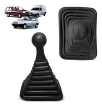 Kit Bola Câmbio Manopla Fiat Uno Coifa 5 Marchas Sanfonada