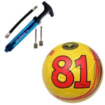 Kit Bola Campo Dalponte 81 Star Costurada A Mão + Bomba De Ar Kagiva Kit Bola Campo Dalponte 81 Star Costurada A Mão + Bomba De Ar Kagiva
