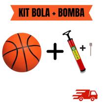 Kit Bola de Basquete + Bomba de Ar