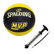 Kit Bola de Basquete Oficial Spalding MVP Outdoor + Bomba Kit Bola de Basquete Oficial Spalding MVP Outdoor + Bomba