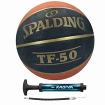 KIT Bola de Basquete Spalding NBA TF 50 + Bomba de Ar