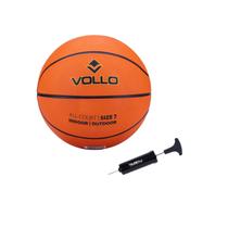 Kit Bola de Basquete Tamanho Oficial 7 Vollo + Bomba de Inflar Liveup Kit Bola de Basquete Tamanho Oficial 7 Vollo + Bomba de Inflar Liveup
