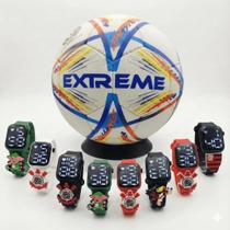 Kit Bola de Futebol Campo + Relógio Times Brasil de Brinde