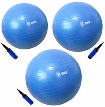 Kit Bola De Ginástica Suíça Pilates 55 65 75Cm ul Odin Fit