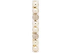 Kit Bola de Natal Nude 10cm 8 Unidades Cromus