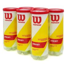 Kit Bola de Tênis Wilson Championship Extra Duty - 6 Tubos / 18 Unidades Kit Bola de Tênis Wilson Championship Extra Duty - 6 Tubos / 18 Unidades