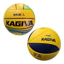 Kit Bola de Vôlei Kagiva 2.6 + Bola de Biribol Kagiva