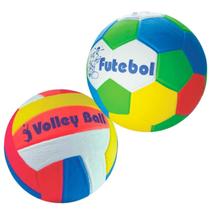 Kit Bola Futebol e Bola Volley Ball Apolo EVA - Praia Quadra