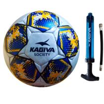 Kit Bola Futebol Society Kagiva + Bomba de Ar Kagiva
