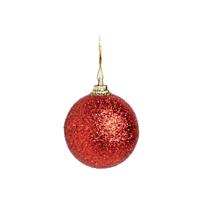 Kit Bola Glitter Vermelho 4cm - 12 unidades - Cromus Natal - Rizzo