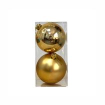 Kit Bola Natalina 12 Cm 2 Und Vermelha Ou Dourada (15270)