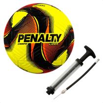 Kit Bola Oficial Campo Penalty Líder Grama Natural + Bomba