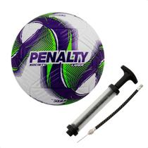 Kit Bola Oficial Society Penalty Líder Grama Sintética + Bomba