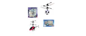 Kit Bola Voadora Helicóptero Controle Remoto Drone Infantil