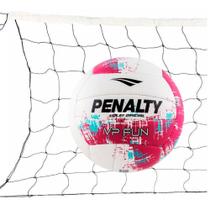 Kit Bola Vôlei Penalty VP Fun XXI 2025 + Rede Vôlei Master Rede Seda 5 Metros 1 Faixa Sintética