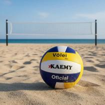Kit Bola Vôlei Profissional, Rede Recreação, Praia E Piscina