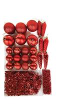 Kit Bolas De Enfeites Festão Tubo 26Peças