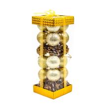 Kit Bolas de Natal e Enfeites para Arvore 16 Peças NS126101