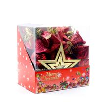 Kit Bolas de Natal e Enfeites para Arvore Com 45 peças