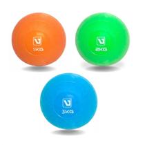 Kit Bolas de Peso para Exercicios 1kg 2kg 3kg Liveup Liveup Sports