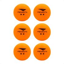Kit Bolas de Tênis de Mesa Ping Pong 2 Estrelas Penalty Com 6 Unidades