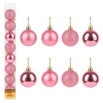 Kit Bolas Decorativa Natal Lisas/ Fosca/ Glitter - Tamanho Nº 06 (8 Und)