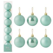 Kit Bolas Decorativa Natal Lisas/ Fosca/ Glitter - Tamanho Nº 07 (06 Und)