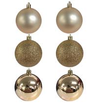 Kit bolas douradas 7 cm para árvores de natal Kit bolas douradas 7 cm para árvores de natal