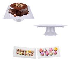 Kit Boleira 30cm + Bandeja Decoração Aniversario Kit Boleira 30cm + Bandeja Decoração Aniversario