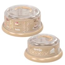 Kit boleira e queijeira bege Plasutil Kit boleira e queijeira bege Plasutil