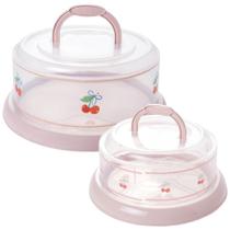 Kit boleira e queijeira rosa Plasutil