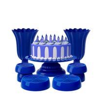 Kit Boleira Plus+2 Vasos Popi+2 Mini Boleiras+ 2 Bandejas az Kit Boleira Plus+2 Vasos Popi+2 Mini Boleiras+ 2 Bandejas az