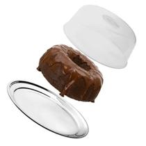 Kit Boleira Porta Bolo Suporte para Bolo em Acrílico Luxo