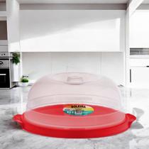 Kit Boleira + Queijeira + Fruteira Porta Bolo Pudim Com Tampa Em Plastico Kit Boleira + Queijeira + Fruteira Porta Bolo Pudim Com Tampa Em Plastico