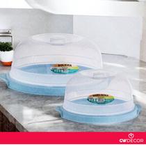 Kit Boleira + Queijeira Plastico Para Alimentos Com Tampa Hermetica