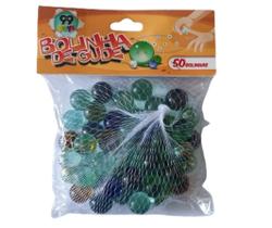 Kit Bolinha De Gude Vidro Brinquedo Decoração Pacote 50 Unidades transparente ou opaco