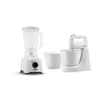 Kit Bolo Prático: Batedeira e Liquidificador Power Mix