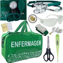 Kit Bolsa Aparelho de Pressão Esfigmomanômetro Enfermagem Premium