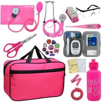 Kit Bolsa Aparelho de Pressão Esfigmomanômetro Enfermagem Premium Kit Bolsa Aparelho de Pressão Esfigmomanômetro Enfermagem Premium