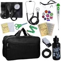 Kit Bolsa Aparelho de Pressão Esfigmomanômetro Esteto Pa Med Kit Bolsa Aparelho de Pressão Esfigmomanômetro Esteto Pa Med